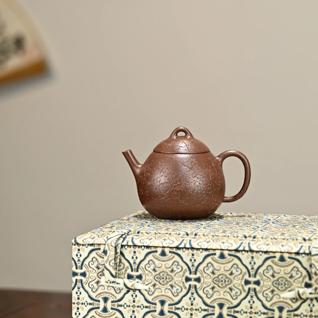 爱权·全手工紫砂壶容量150cc/老天青泥