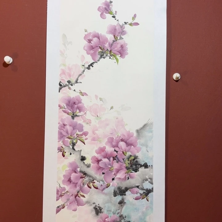 国画听兰老师花鸟