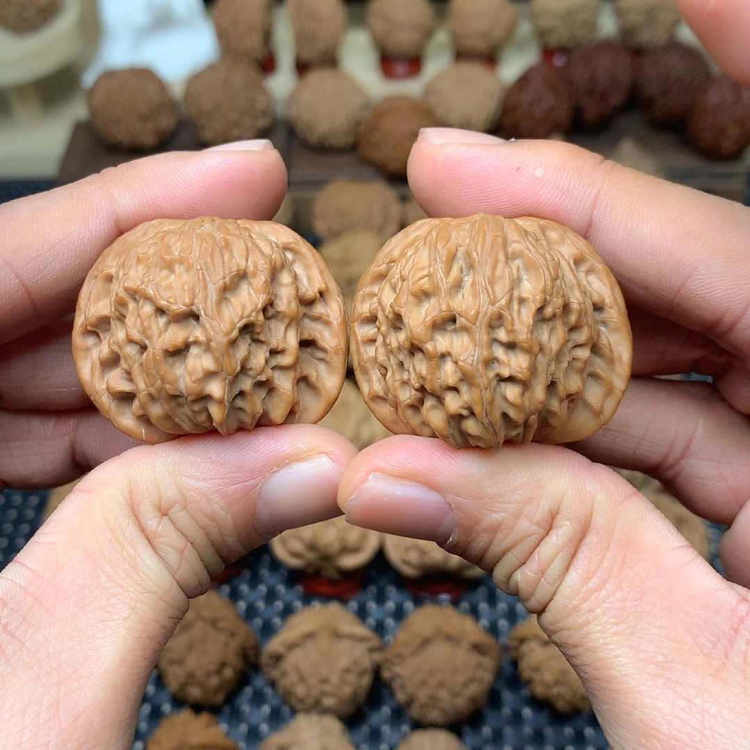 【闪购商品】文玩核桃把件a*a全品山地磨盘狮子头39