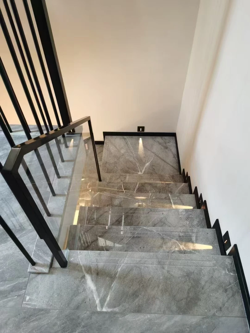 上海大理石岩板楼梯台阶踏步定制