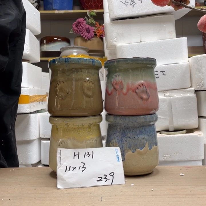 粗陶多肉花盆微瑕131