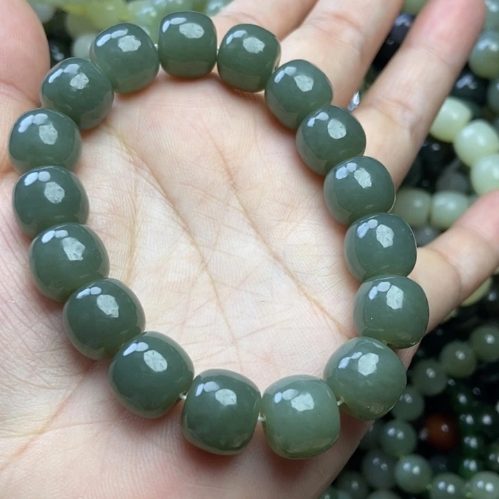 和田玉未镶嵌手链卡12