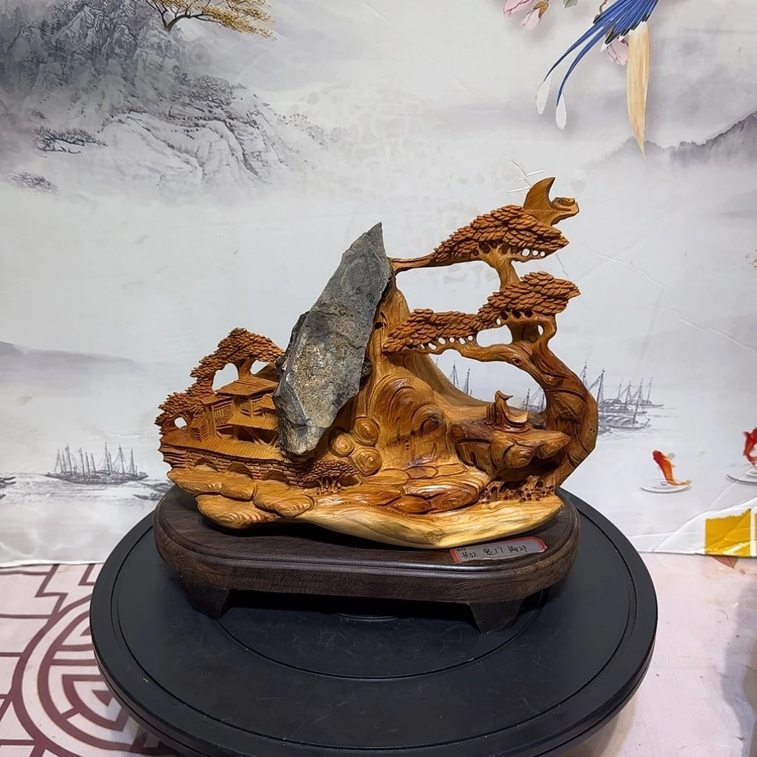 幸***哥柏木（崖柏）木雕款