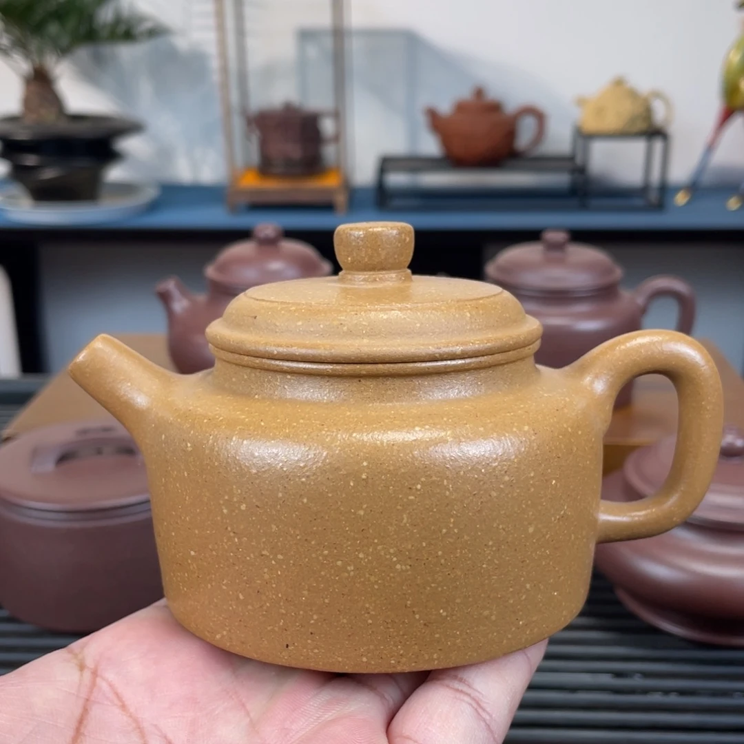 茶壶紫砂黄降坡德钟210cc