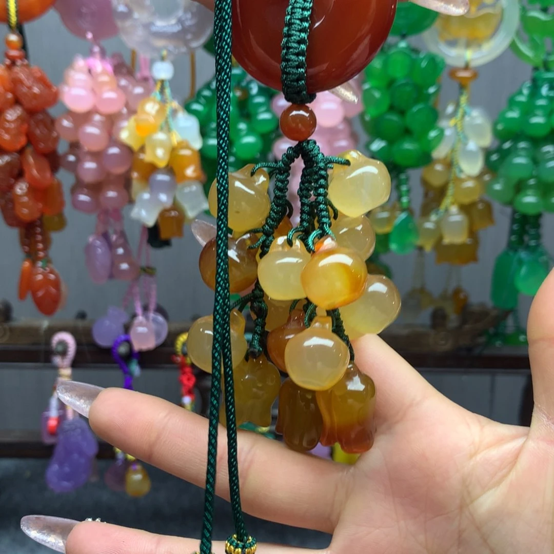 玛瑙/玉髓车挂未镶嵌
