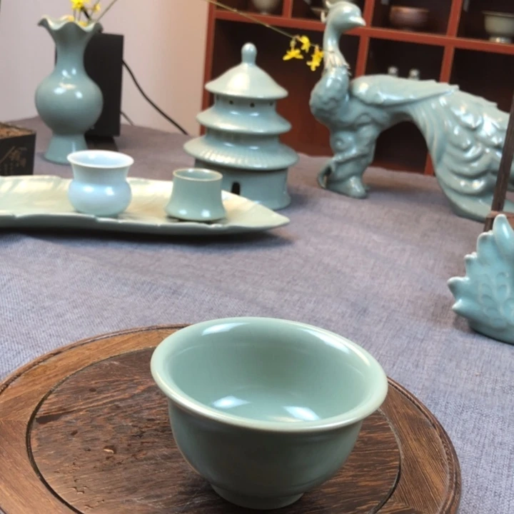 瓷片仿古全手压手杯