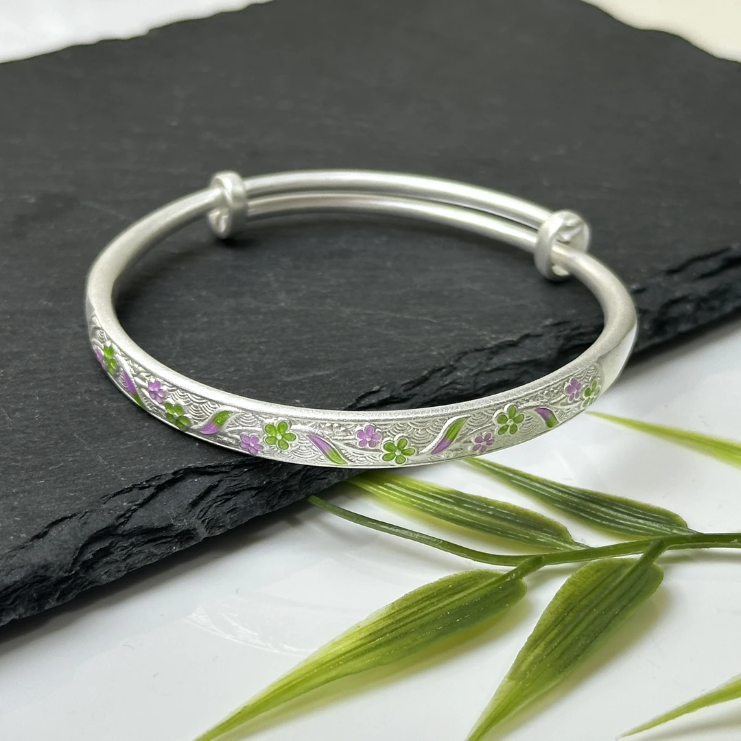 足银银制品 【铭记珠宝】足银手镯5-DM249H394