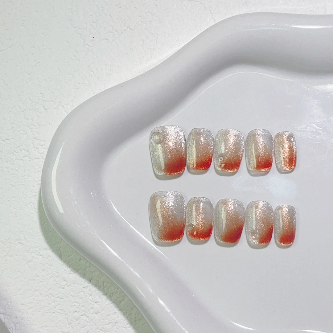 【极光锦鲤】Maoye猫野纯手工小众设计/猫眼/高级简约款/穿戴美甲