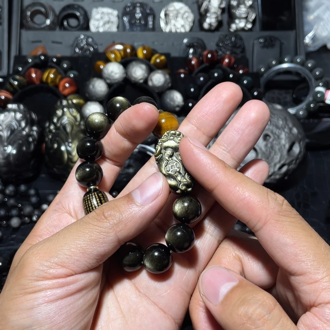 未镶嵌黑曜岩珠宝奇石l****o