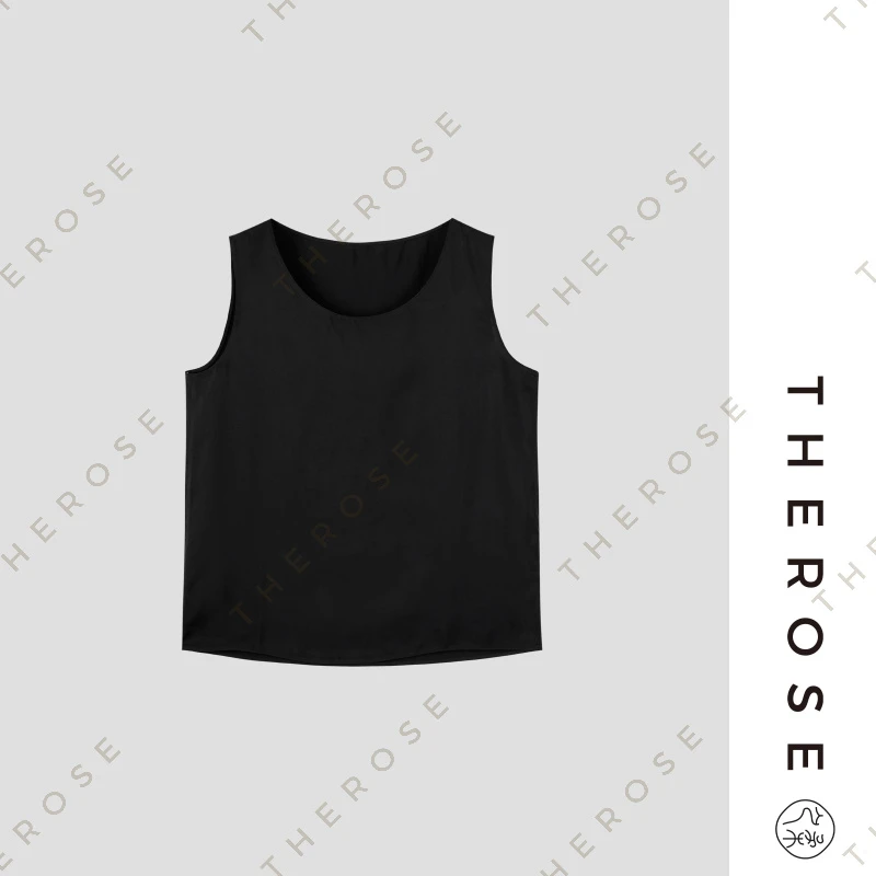 之柔【静夜思 背心】日本进口铜氨丝雾面哑光背心百搭宽松无袖上衣