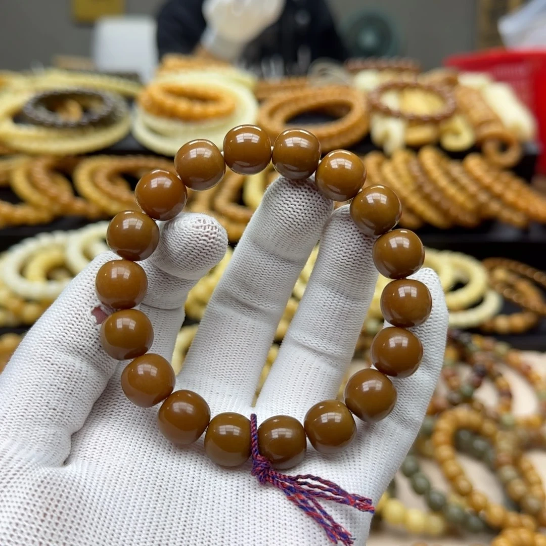 手串菩提根/象牙果13珑珠 11年 微瑕