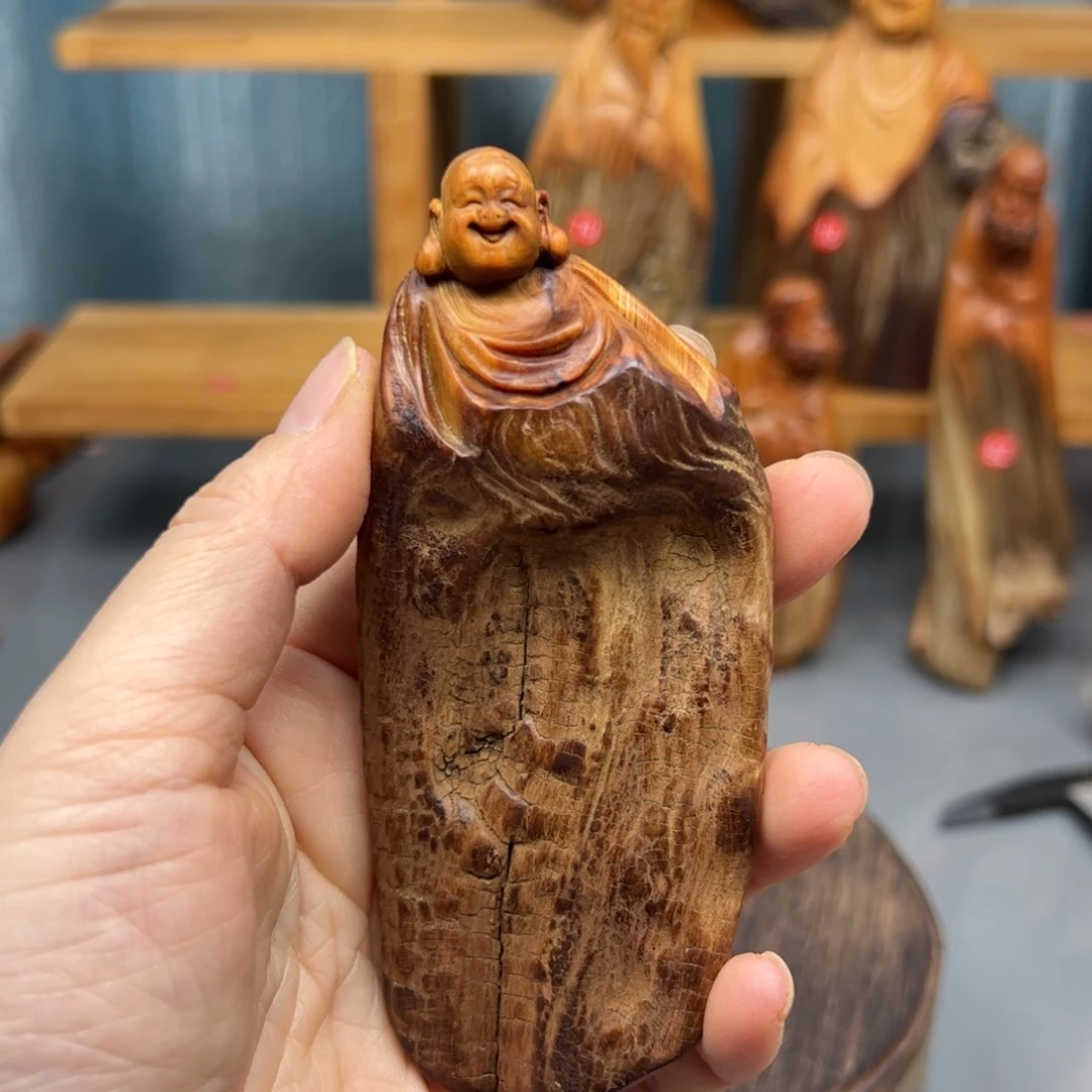 柏木崖柏木摆件手把件，16