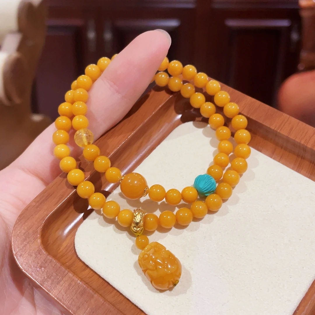 蜜蜡未镶嵌手串手串