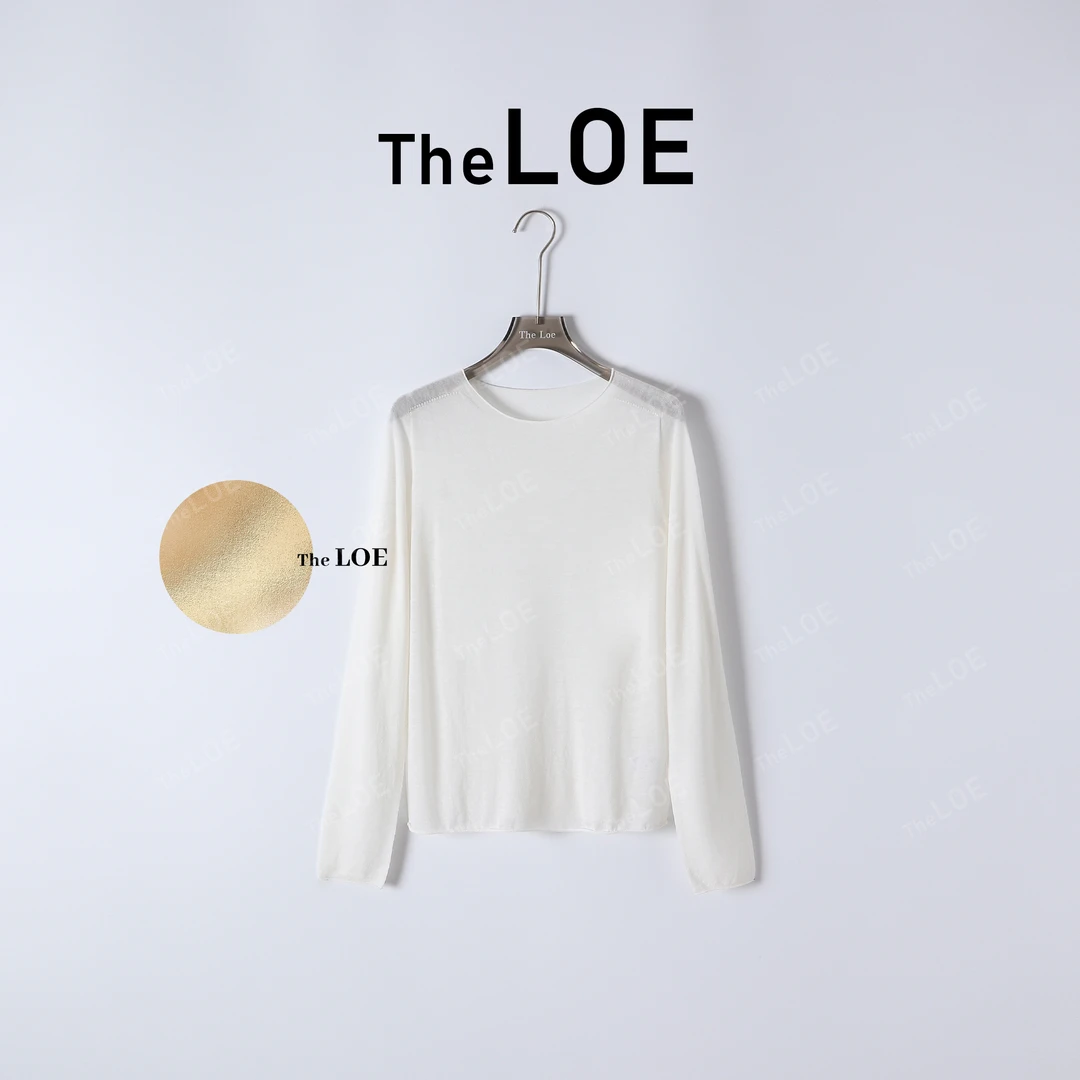 TheLOE/岛精18针水溶绵羊毛简约百搭长袖针织衫#LE-SZ006