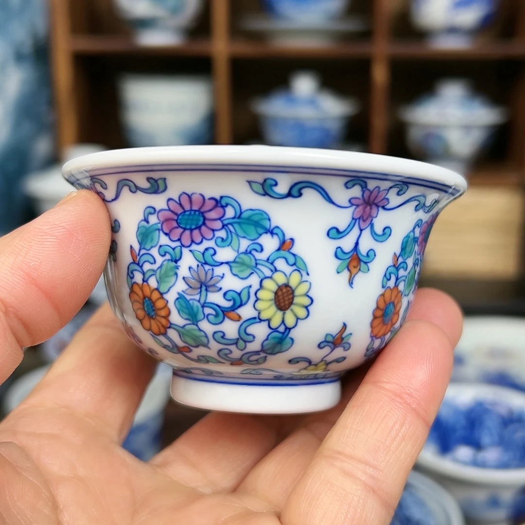 杯子瓷小*豆景德镇陶瓷茶器