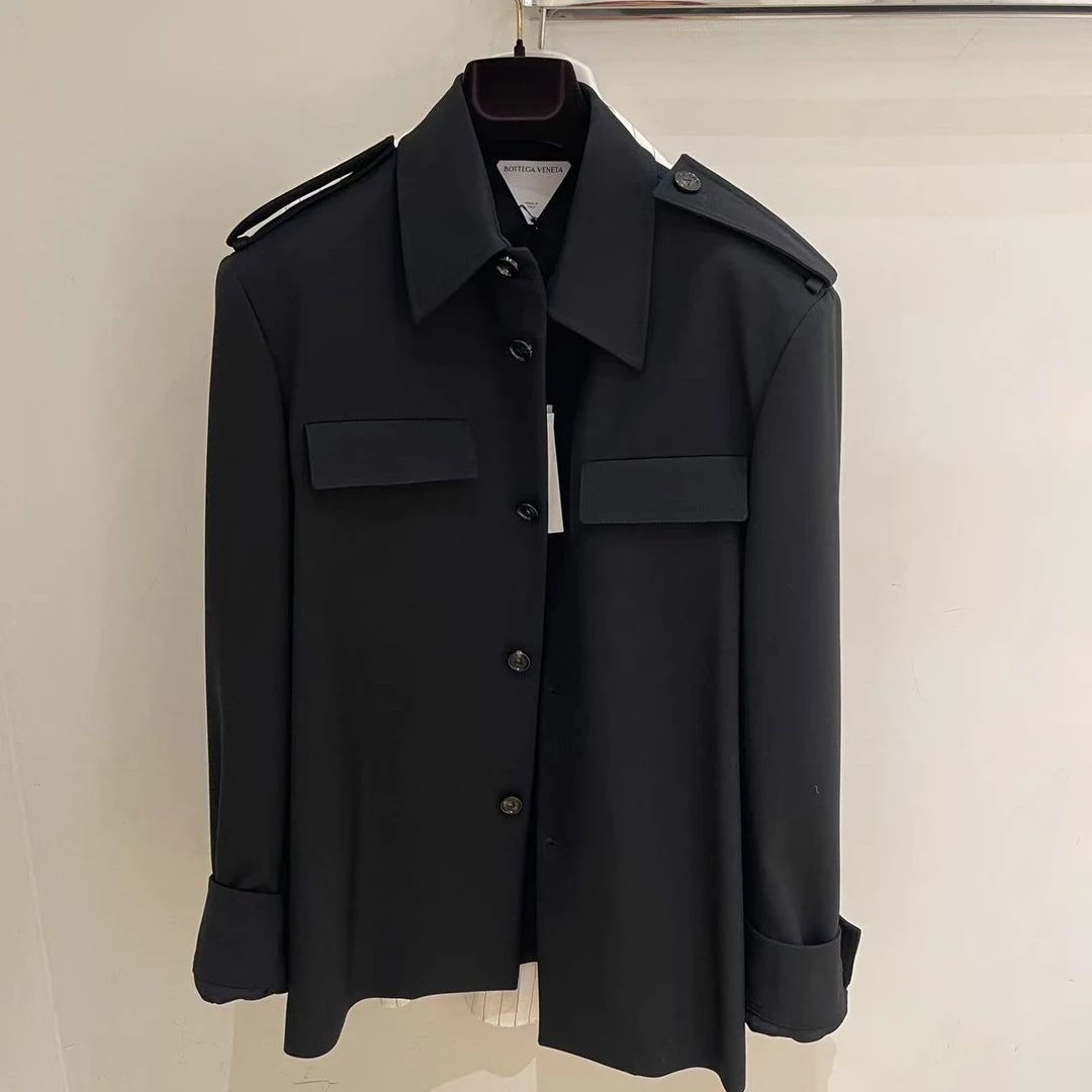 未使用 BOTTEGA VENETA/葆蝶家 纯羊毛衬衣外套