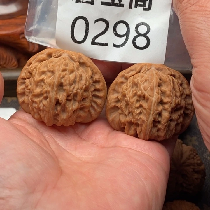 吊坠文玩核桃白狮子全品43