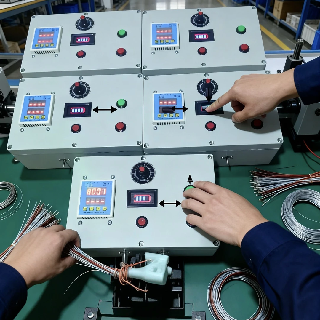 全自动带电量显示充电款可调速可定时电动扭线机剥线