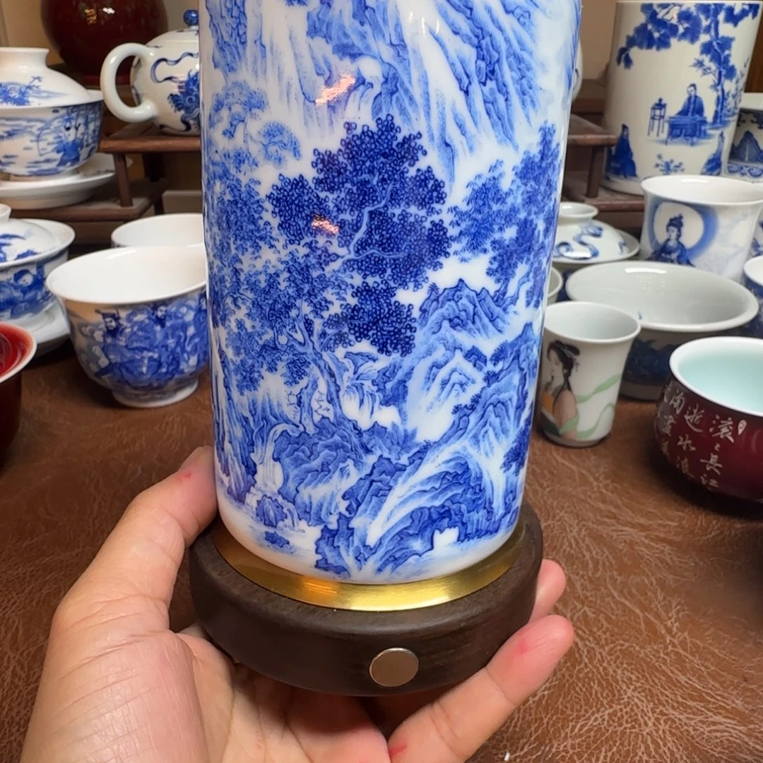 陶摆件今天晚上的月亮很圆