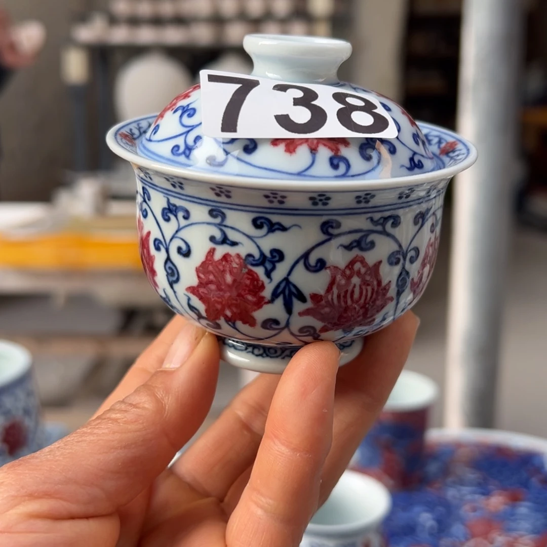 1***1现代瓷青花釉里红工艺