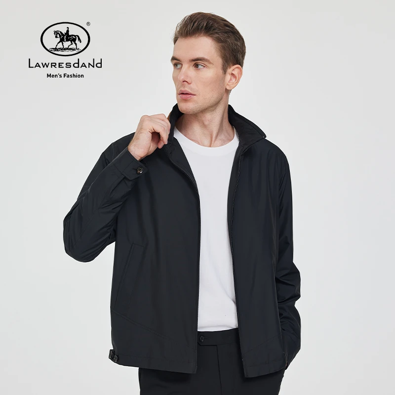 劳伦斯丹顿LAWRESDAND男装 黑色/蓝色 通勤休闲夹克 15002【C/1】