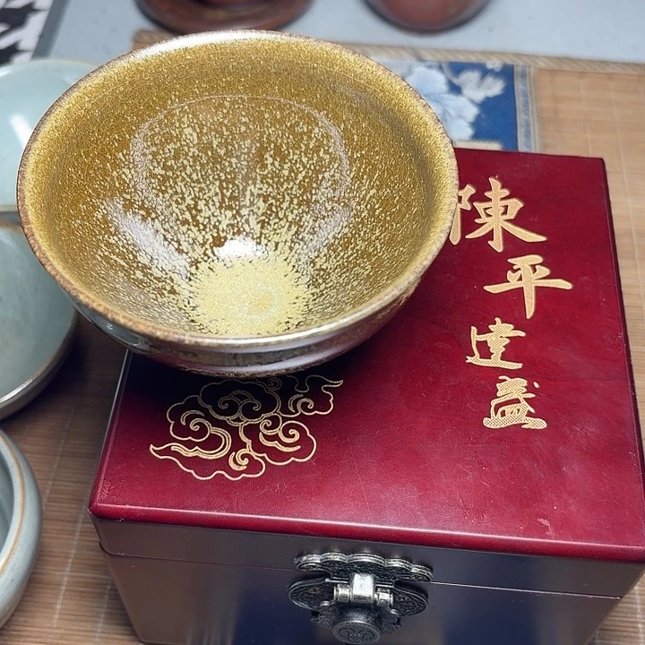 茶盏坚记茶盏摆件108
