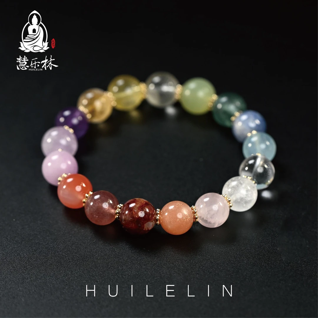 慧乐林【万象晶华】多宝手串 正~能量 防小朲 水晶博物馆