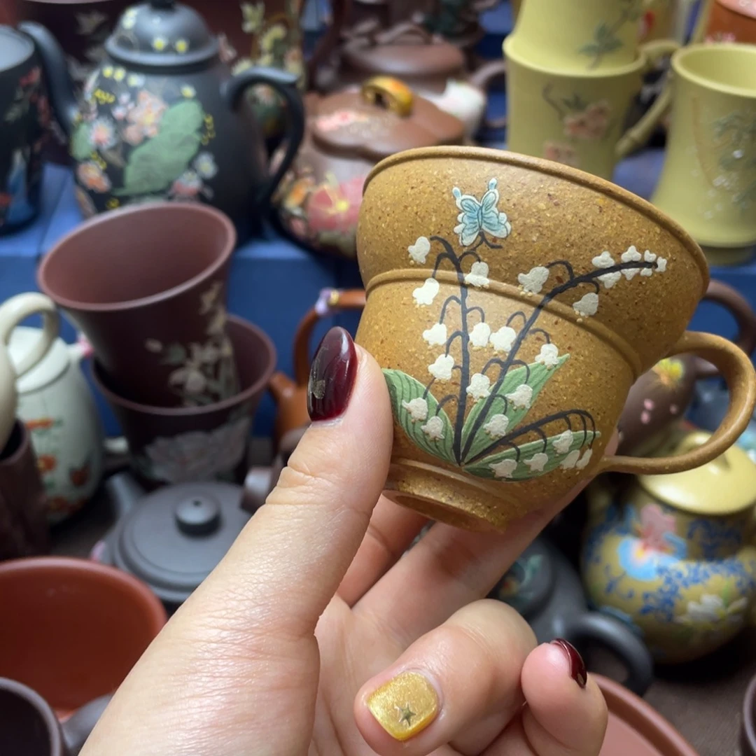 红泥茶杯紫砂主人杯100cc