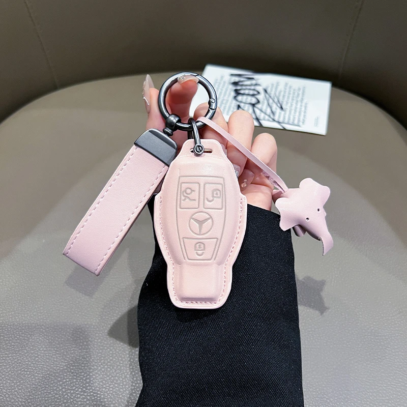 适用于奔驰GLC钥匙套专用C级E级S级车包GLA高档GLE扣威霆保护壳女