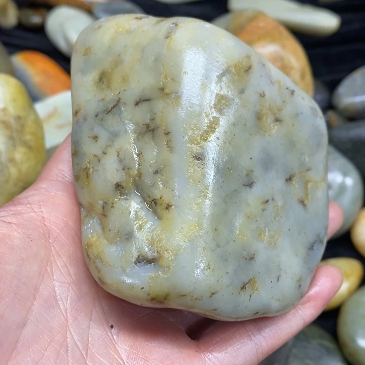 和田玉未镶嵌挂件65