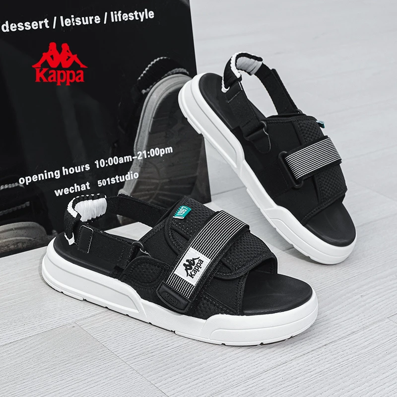 Kappa/卡帕【方圆】凉鞋背靠背夏季运动防滑拖鞋两穿百搭凉鞋子30CJ