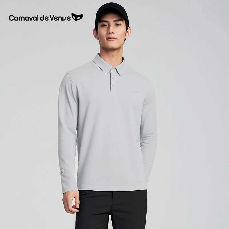 防晒衣-吸湿速干25秋季新品venise威尼斯男装翻领Polo长袖衫
