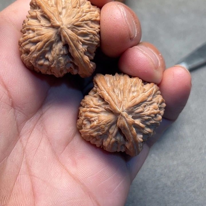 吊坠桃核三角狮子