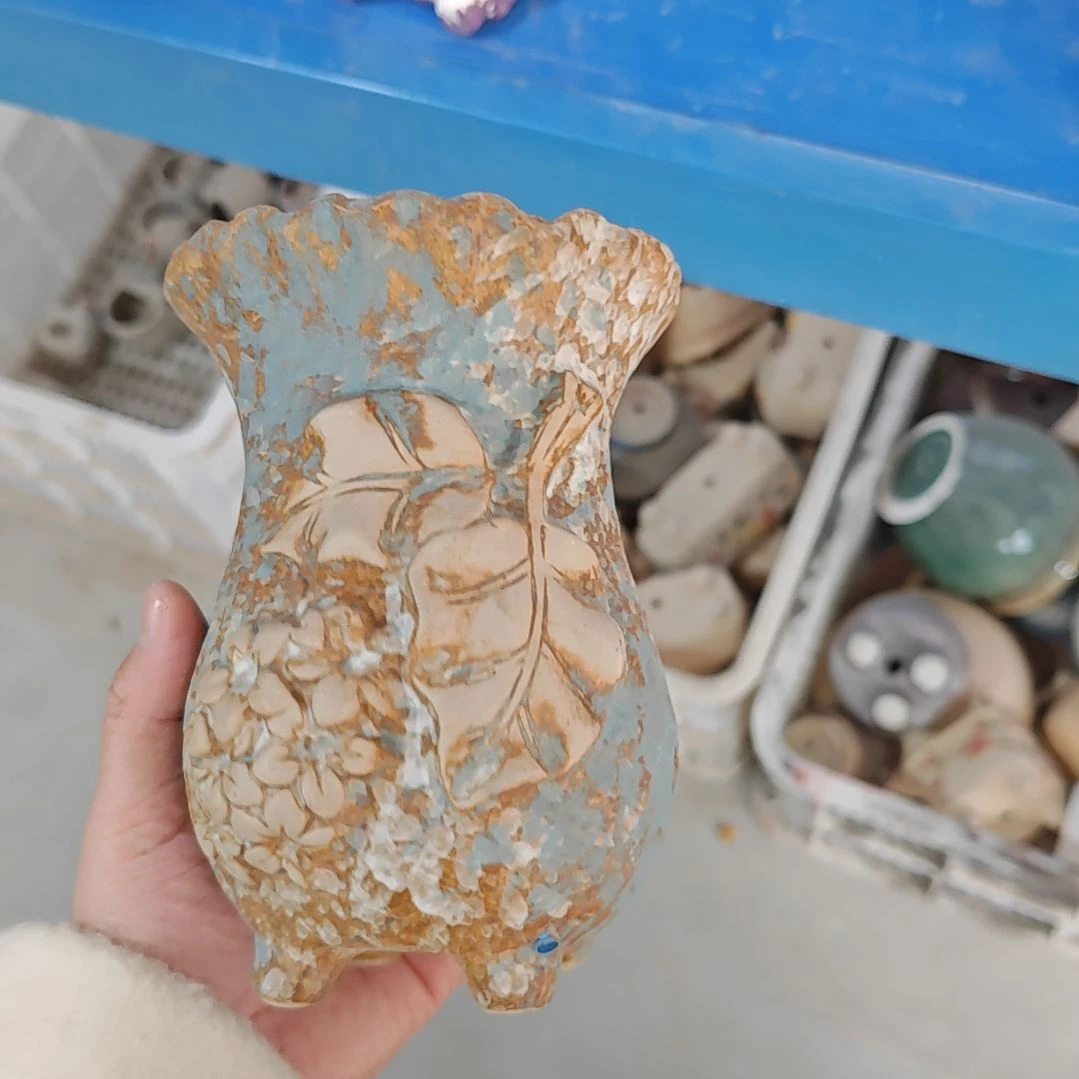 红陶吸水透气的白陶花盆凑满12发货