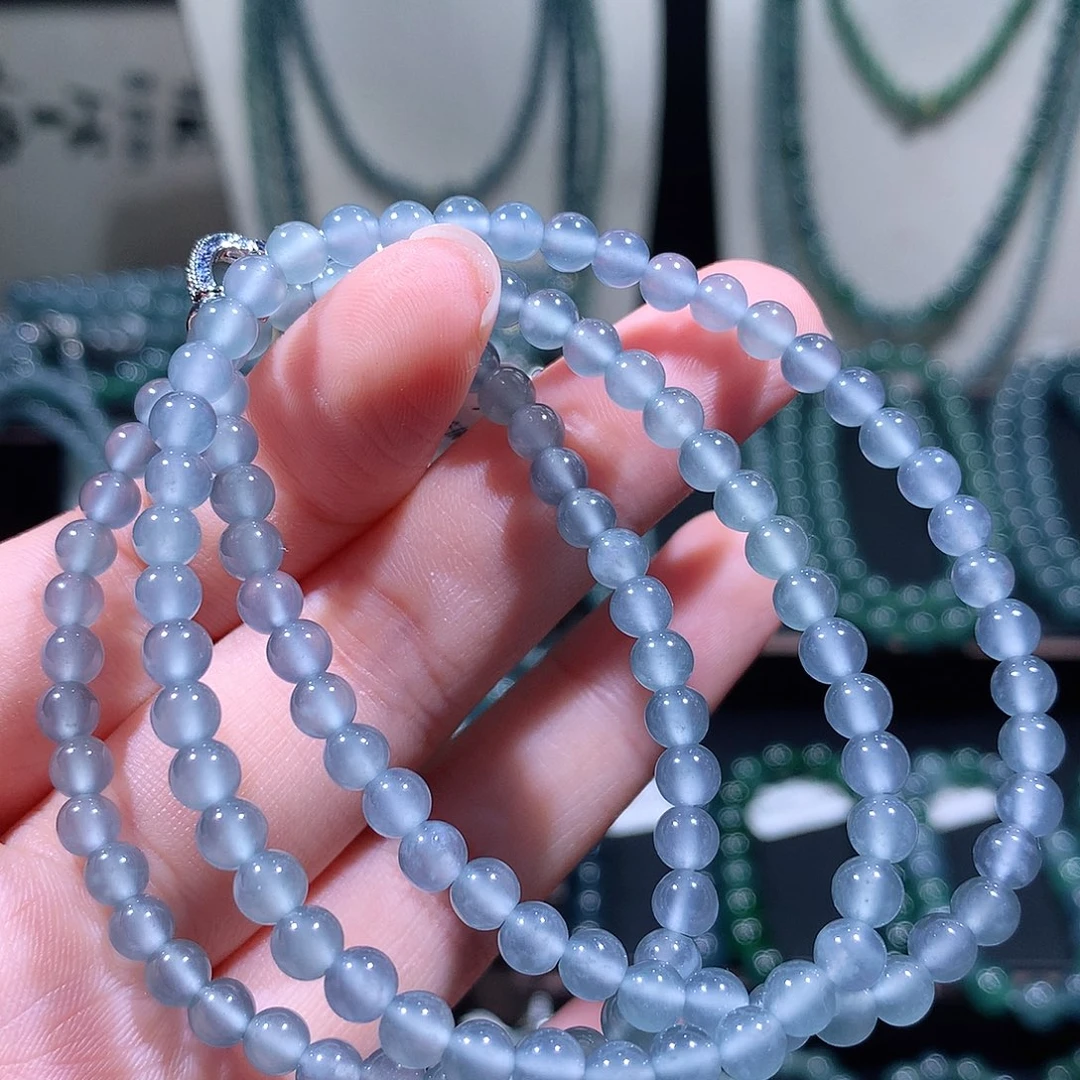 未镶嵌手链翡翠天然a货翡翠项链5
