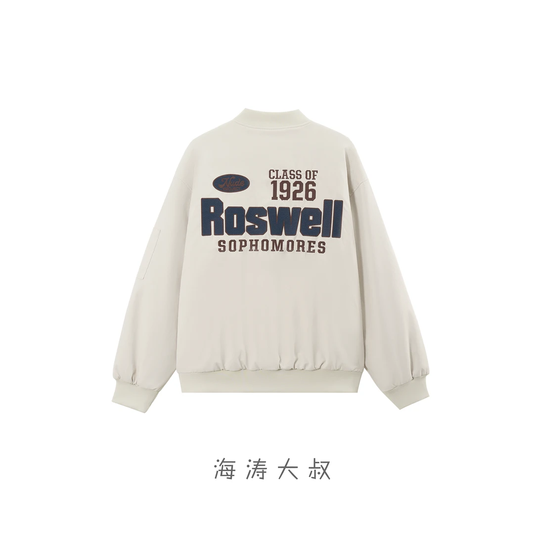 【海涛大叔】后背大刺绣开衫棒球服外套