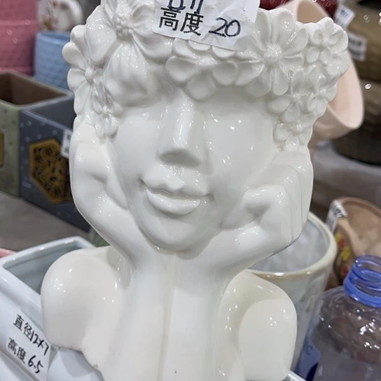 多肉绿植陶瓷花盆9.9包邮，有孔