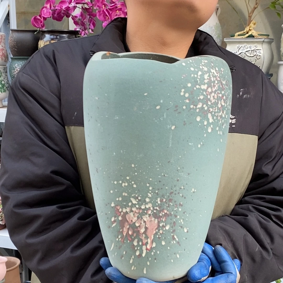 紫砂花盆口18高32福利