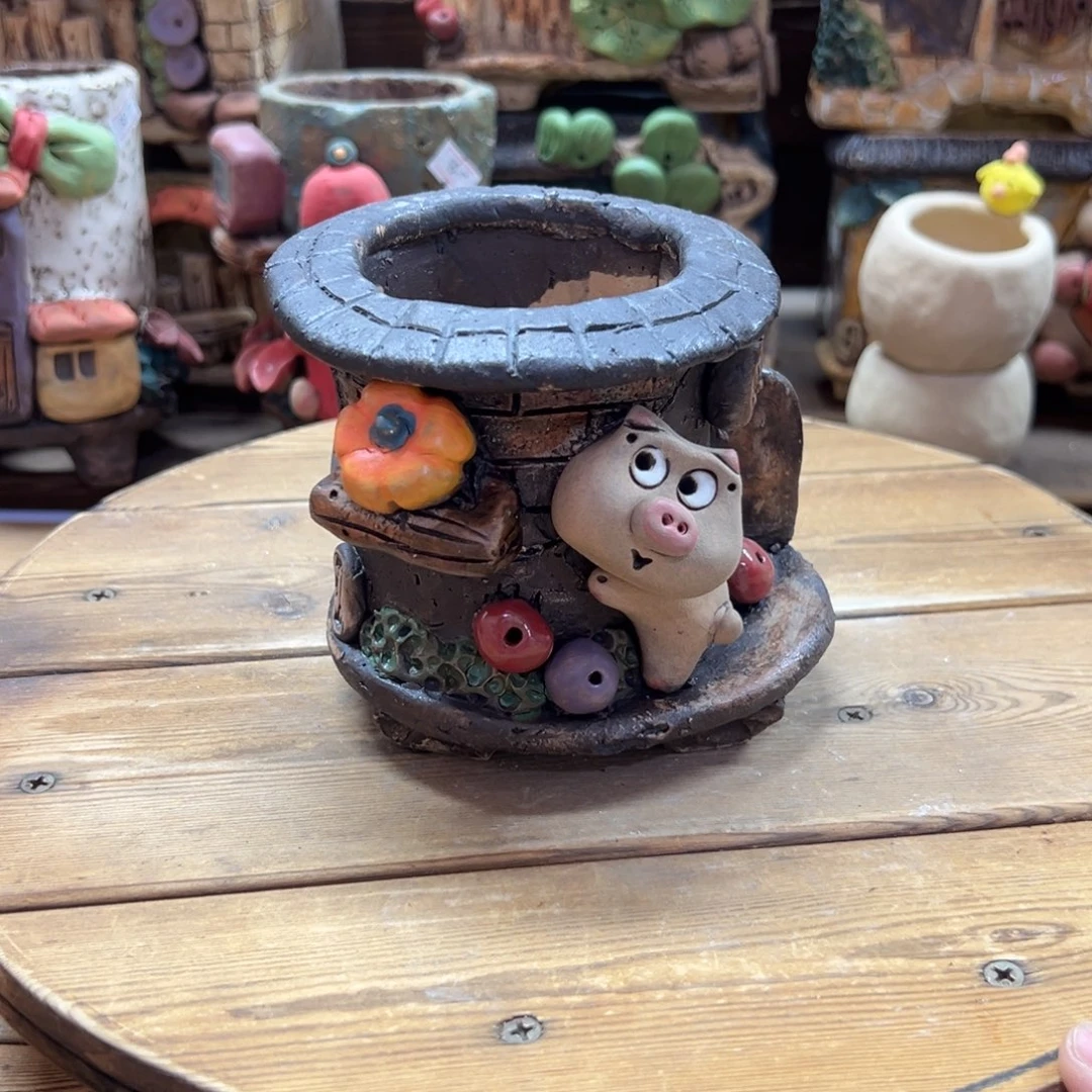 嘻哈多肉花盆百搭