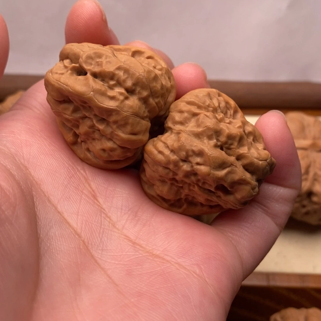 【闪购商品】把件文玩核桃子*.三角蛙边33左右