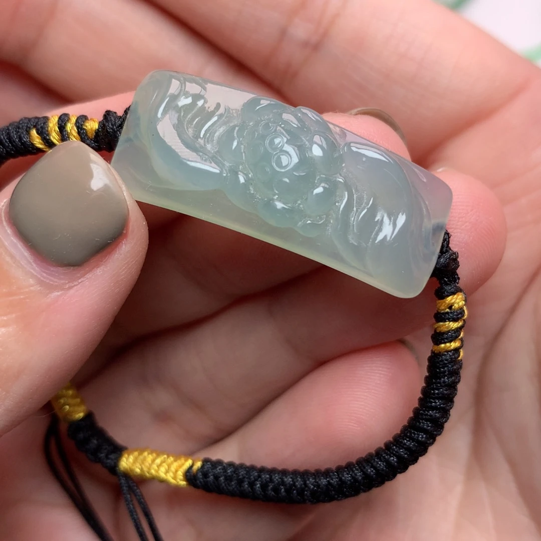 未镶嵌定制翡翠蒂****手牌