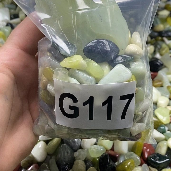 岫玉鱼缸石未镶嵌