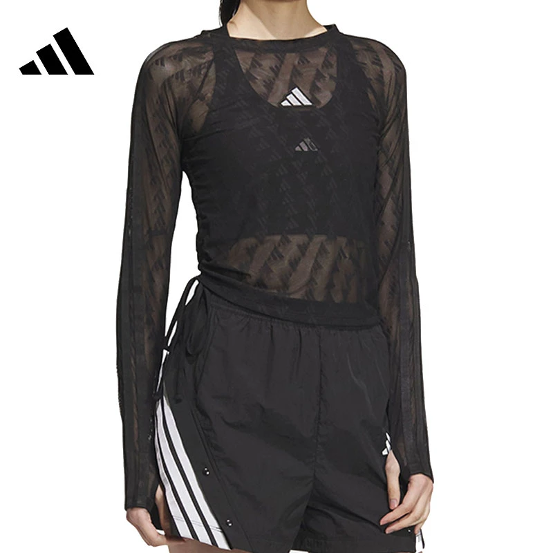 adidas阿迪达斯【环】女子运动休闲长袖T恤KB7607