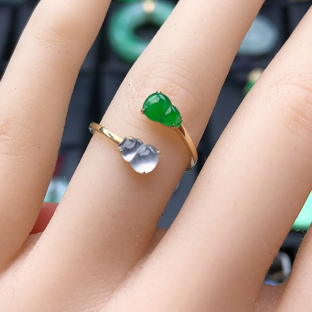 翡翠颈饰18K金镶嵌上新