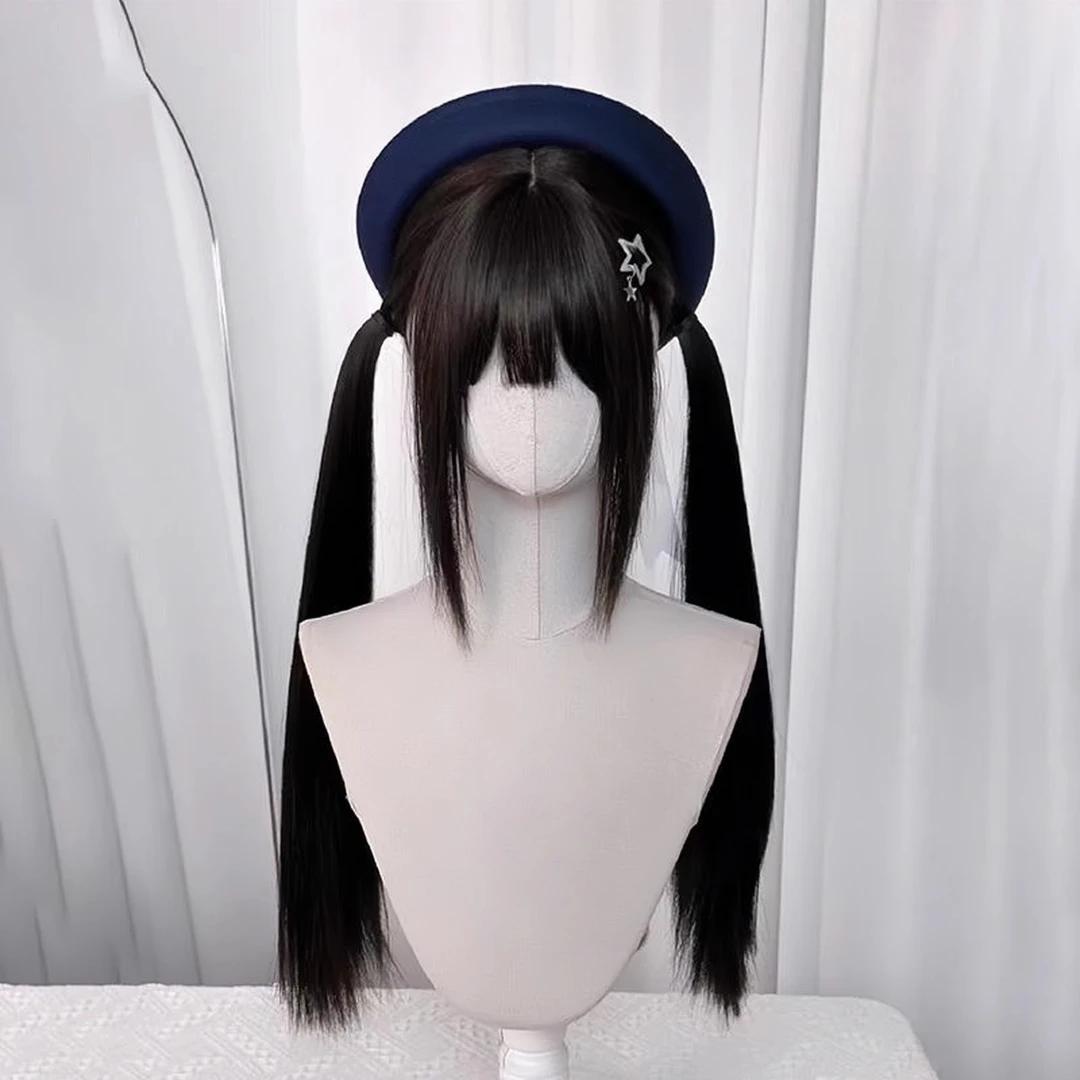 【微瑕商品介意慎拍】假发女日常黑长直发lolita仿真发jk假发