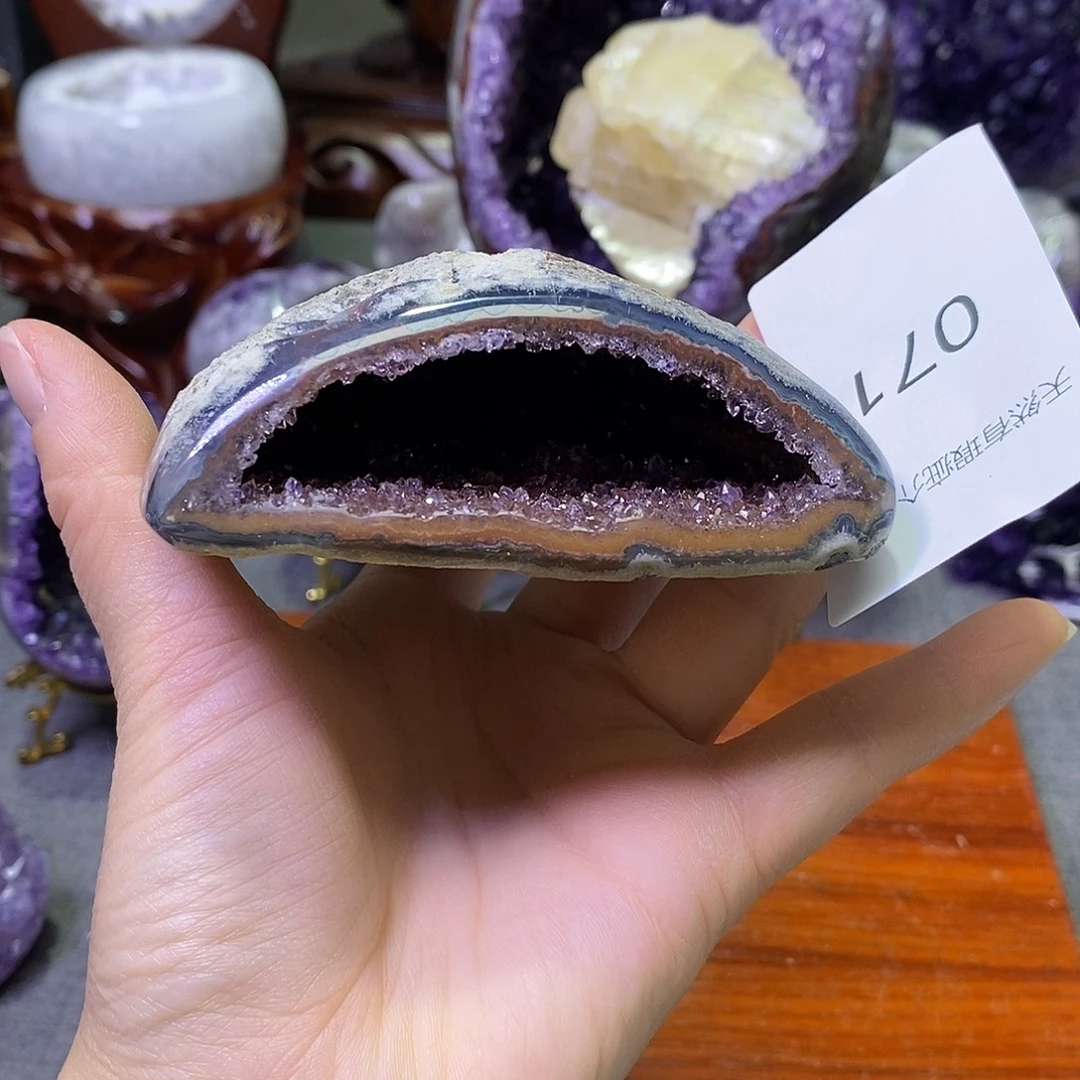 紫晶珠宝半成品未镶嵌
