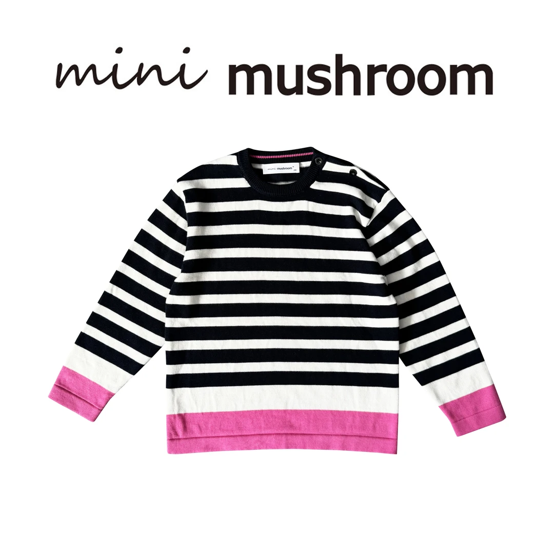 【断码价】秋冬新款 儿童纯棉开肩条纹针织衫