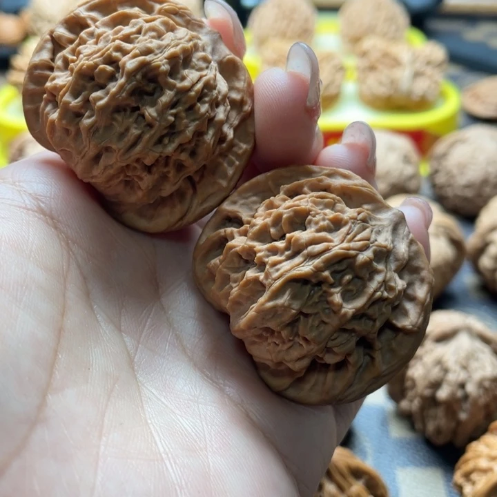 文玩核桃把件41盘龙纹全品无修