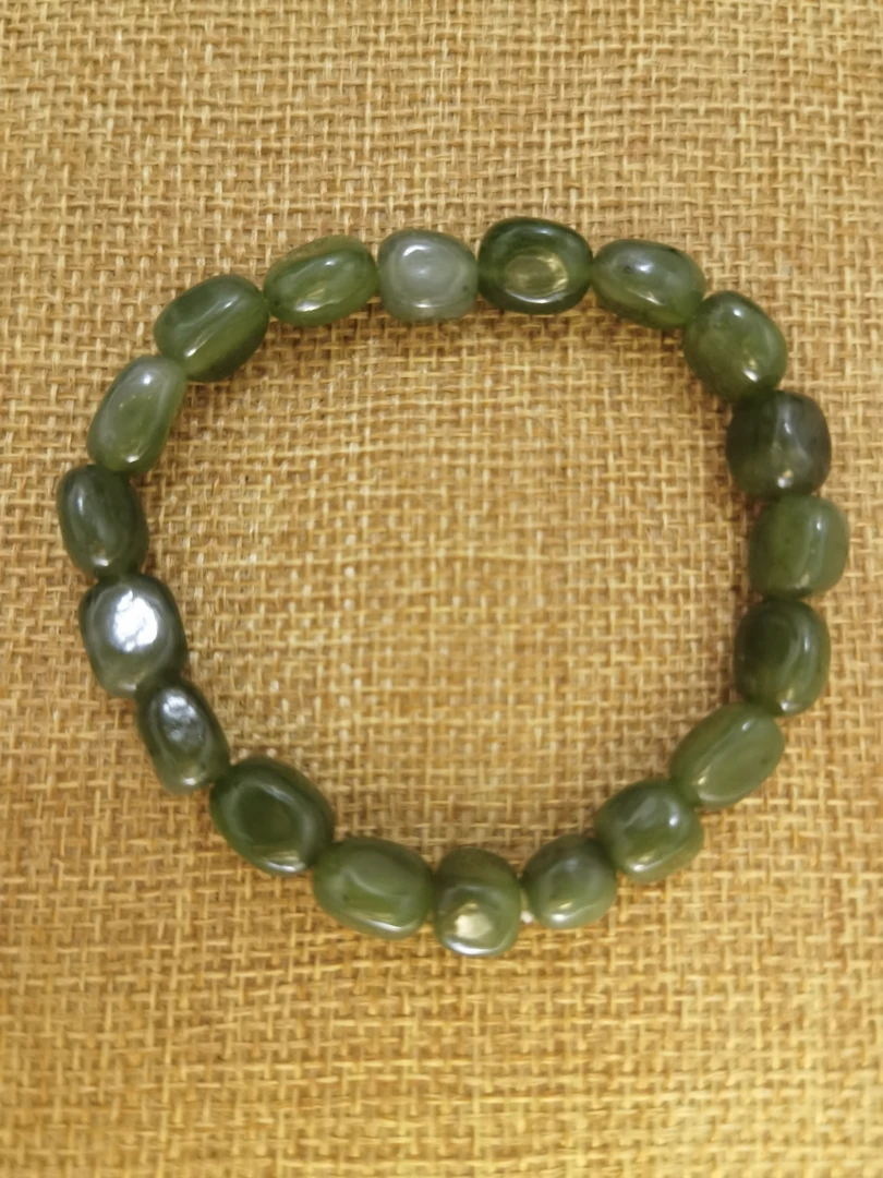 和田玉随行碧玉手串均色 多样性发其一件