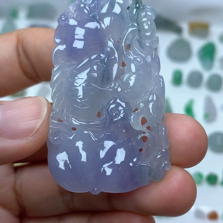 翡翠未镶嵌吊坠(不含链)